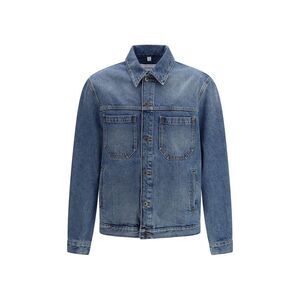 Off-White Blue Cotton Denim Men's Jacket